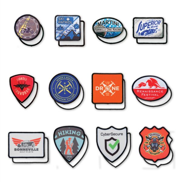 Printed Patches - Standard Shapes with Black Border Thumbnail