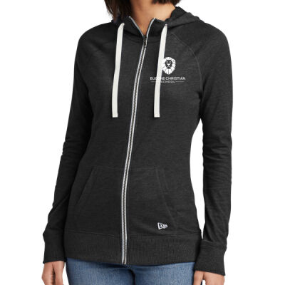 ECS Zippered Hoodie - Ladies Sueded Cotton Blend Full Zip Hoodie Thumbnail