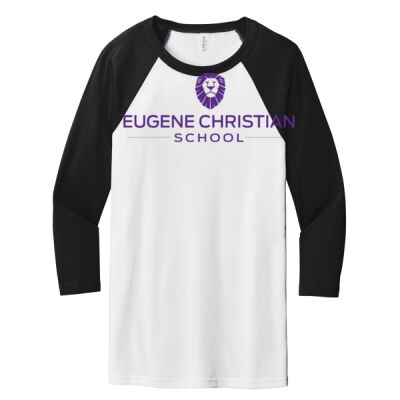 ECS Adult tee - Unisex 3/4 Sleeve Baseball Tee Thumbnail